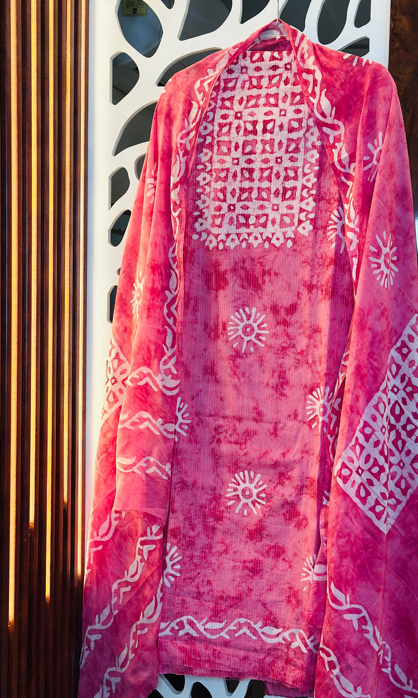 Elegant Batik Print Pure Cotton With Pure Cotton Dupatta