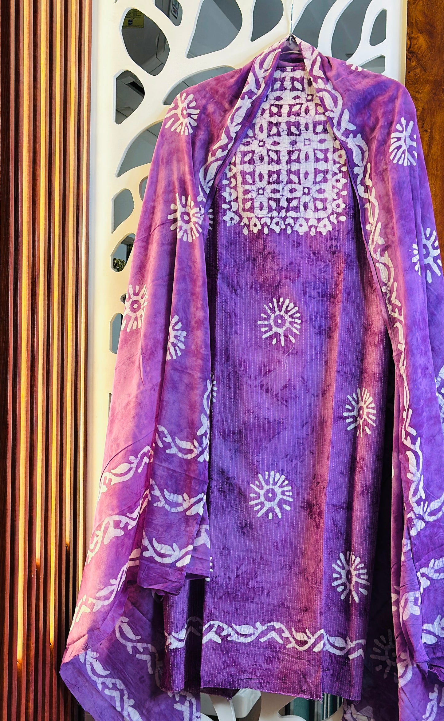 Elegant Batik Print Pure Cotton With Pure Cotton Dupatta