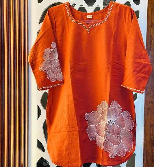 Floral Embroidered Co Ord Set With Palazo Bottom