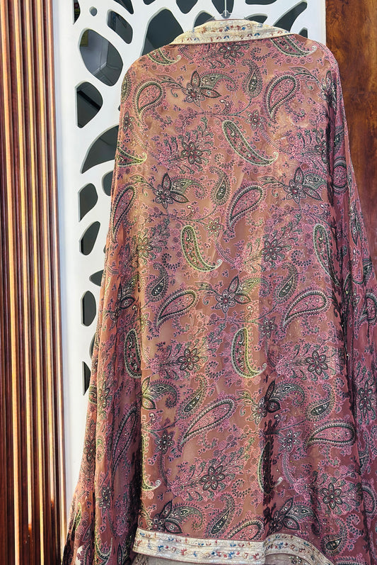 Party Wear Most Beautiful Embroidered With Stone & Sequence Highlights Diamond Tissue Suit  With Brasso Dupatta And Rayon Silk Bottom