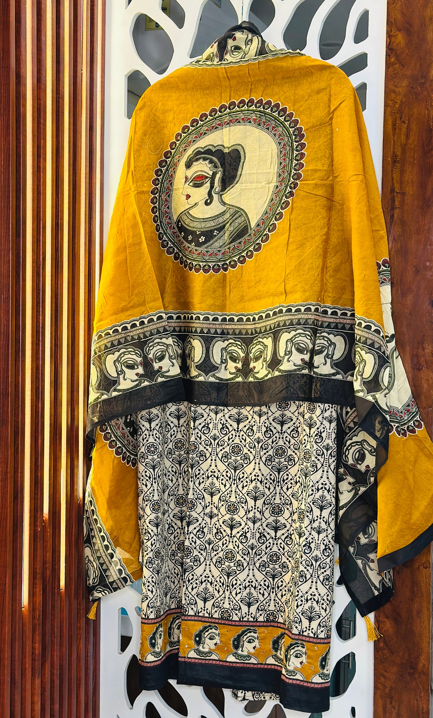 Pure Printed Cotton With Printed Cotton Dupatta